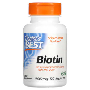 Thực phẩm bổ sung Doctor's Best Biotin 10.000 mcg 120 Veggie Caps 753950003736