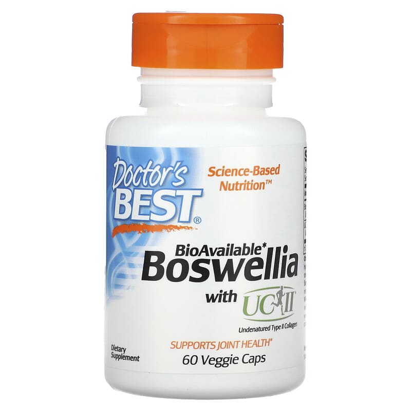 Viên uống Boswellia UC-II Doctor's Best 60 viên 10 doctor s best boswellia with uc ii 60 veggie caps 136919 753950006010