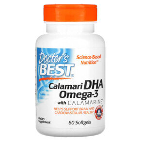 Thực phẩm bổ sung Doctor's Best Calamari DHA Omega-3 with Calamarine 60 Softgels 753950002593