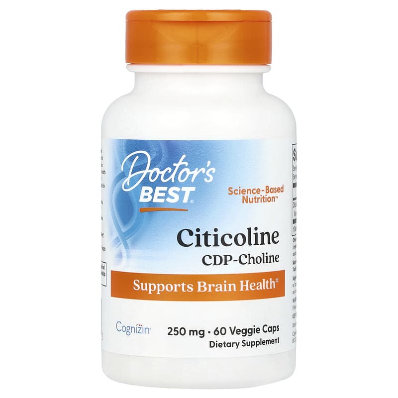 Doctor's Best, Citicoline, 250 mg, 60 viên 753950006232
