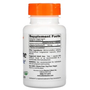 Viên uống Doctor's Best L-Theanine với Suntheanine 150 mg 90 viên thực vật 3 Thành phần vi chất của Doctor's Best L-Theanine with Suntheanine 150 mg 90 Veggie Caps 753950001978