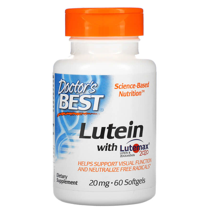Viên uống bổ sung Doctor's Best Lutein với Lutemax 2020 20 mg 60 viên mềm 10 doctor s best lutein with lutemax 2020 20 mg 60 softgels 63505 753950003699