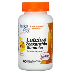 Thực phẩm bổ sung Doctor's Best Lutein & Zeaxanthin Gummies Mango Madness 60 Gummies 753950005129