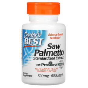 Thực phẩm bổ sung Doctor's Best Saw Palmetto with Prosterol Standardized Extract 320 mg 60 Softgels 753950000827