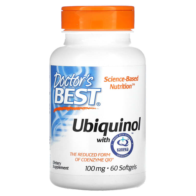 Ubiquinol Kaneka Q+ 100 mg 60 viên nang mềm Doctor's Best 10 doctor s best ubiquinol with kaneka q 100 mg 60 softgels 17133 753950002050