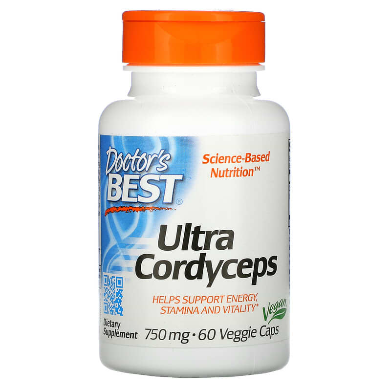 Doctor's Best Ultra Cordyceps 750 mg 60 viên chay 10 doctor s best ultra cordyceps 750 mg 60 veggie caps 6 753950001039