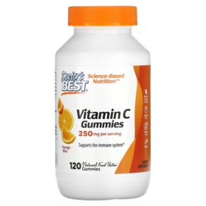 Thực phẩm bổ sung Doctor's Best Vitamin C Gummies Orange Bliss 125 mg 120 Gummies 753950005105