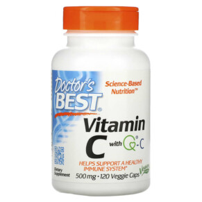 Thực phẩm bổ sung Doctor's Best Vitamin C with Q-C 500 mg 120 Veggie Caps 753950002562