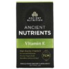 Thực phẩm bổ sung Dr. Axe / Ancient Nutrition Vitamin E 60 Capsules 816401023384