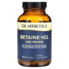 Thực phẩm bổ sung Dr. Mercola Betaine HCL and Pepsin 650 mg 90 Capsules 810094211745