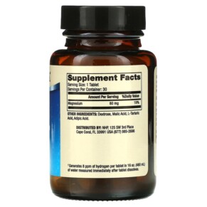 Viên uống Hydro phân tử H2 Dr. Mercola 30 viên 3 Thành phần vi chất của Dr. Mercola H2 Molecular Hydrogen 30 Tablets 810487032551