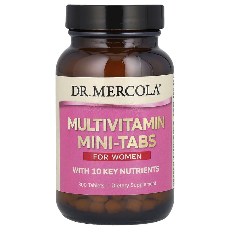 Dr. Mercola, Multivitamin Mini-Tabs, For Women, 300 viên 810094213633