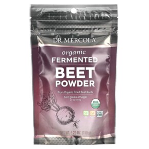 Thực phẩm bổ sung Dr. Mercola Organic Fermented Beet Powder 5.29 oz (150 g) 813006018401