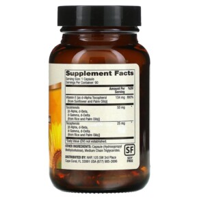 Viên uống Vitamin E Dr. Mercola 90 viên của Dr. Mercola 3 Thành phần vi chất của Dr. Mercola Vitamin E 90 Capsules 810487033336