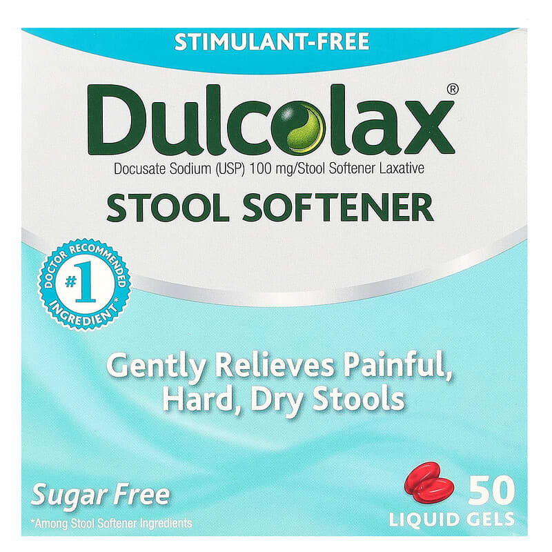 Dulcolax, Stool Softener, 50 viên 681421022033