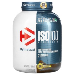 Thực phẩm bổ sung Dymatize ISO100 Hydrolyzed 100% Whey Protein Isolate Gourmet Chocolate 5 lb (2.3 kg) 705016353187