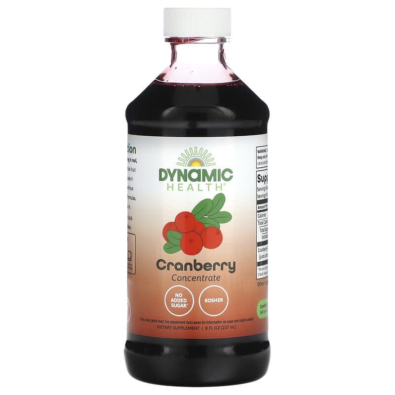 Dynamic Health, Cranberry Concentrate, 8 fl oz (237 ml) 790223100303
