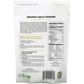 Thành phần vi chất của Earth Circle Organics Organic Maca Powder 16 oz (454 g) 894932002030
