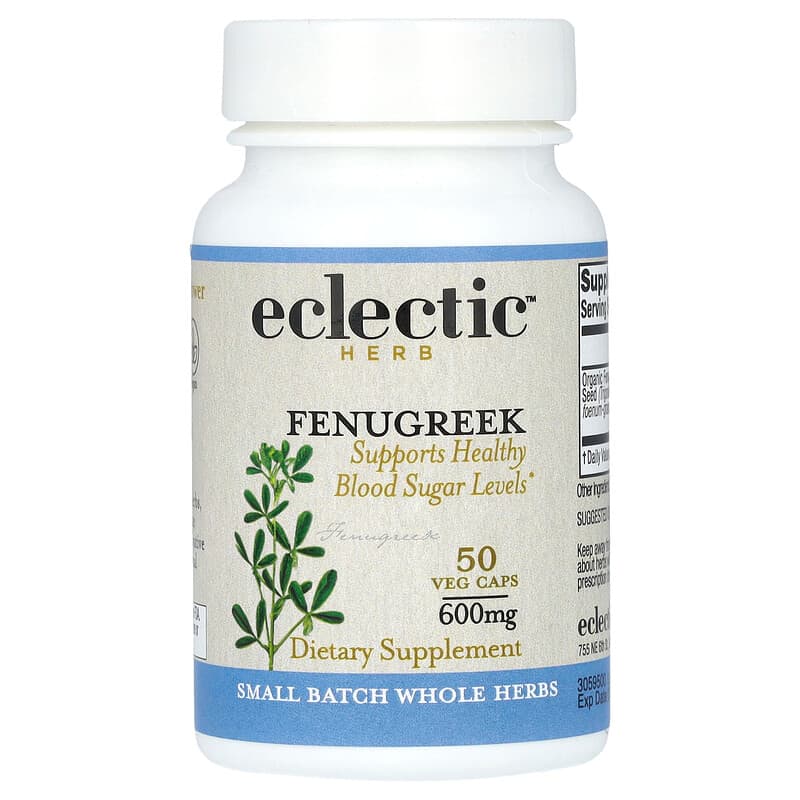 Cây thuốc bổ Eclectic Herb, hạt cỏ cà ri, 600 mg, 50 viên 10 eclectic herb herb fenugreek 600 mg 50 veg caps 139308 023363305957