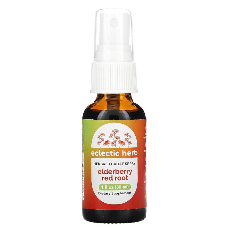 Xịt họng thảo dược Eclectic Institute Elderberry Red Root 1 fl oz (30 ml) 10 eclectic institute herbal throat spray elderberry red root 1 fl oz 30 ml 106910 023363200726