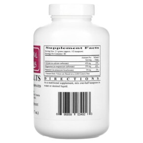 Thành phần vi chất của Ecological Formulas Tri-Salts 7 oz (200 g) 696859034923