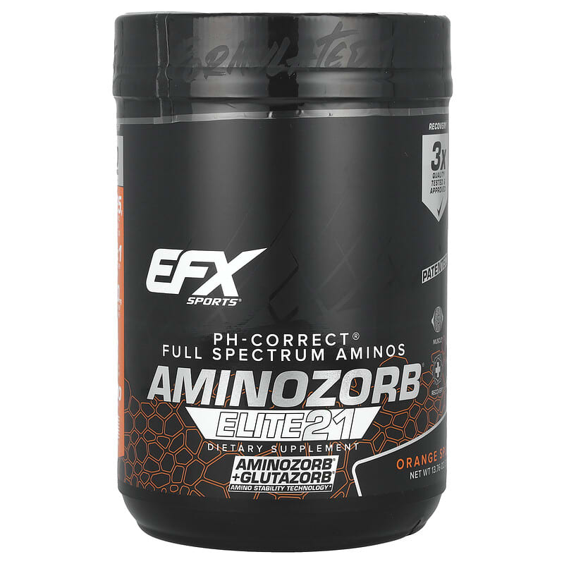 AminoZorb Elite 21 EFX Sports vị cam 390g 10 efx sports aminozorb elite 21 orange splash 13 76 oz 390 g 145157 737190006672