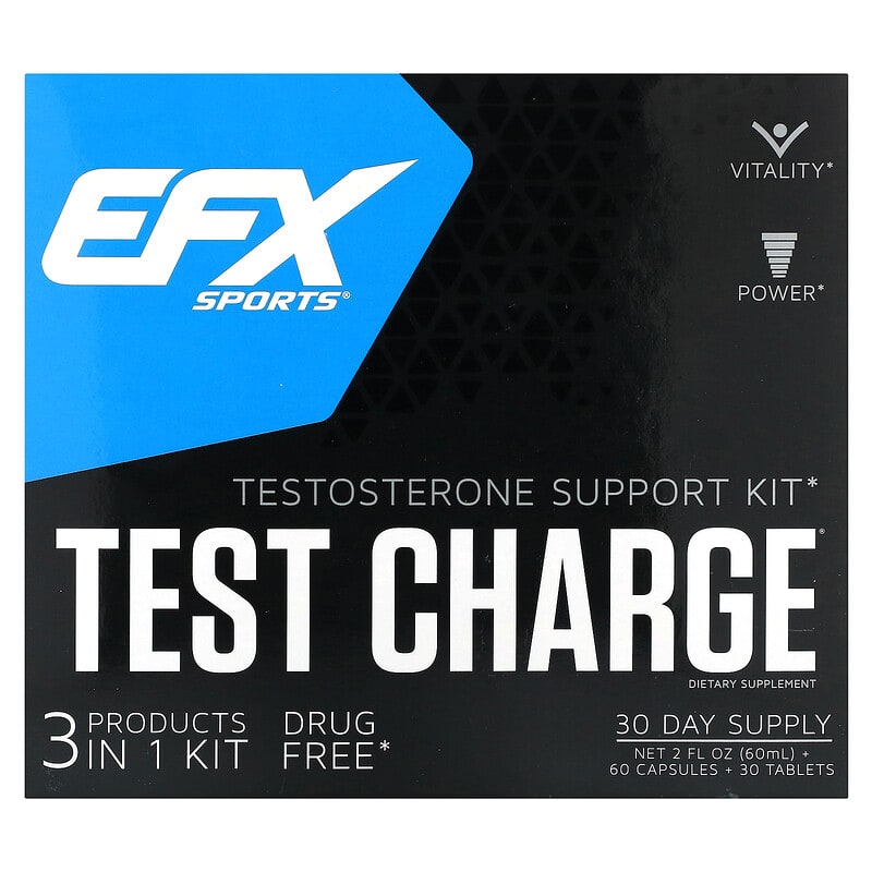 EFX Sports, Test Charge, Testosterone Support Kit, 1 Kit 737190003053