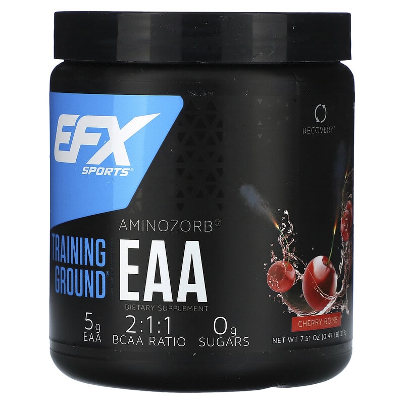Bột Aminozorb EAA Cherry Bomb EFX Sports 213g 10 efx sports training ground aminozorb eaa cherry bomb 7 51 oz 213 g 135968 737190000830