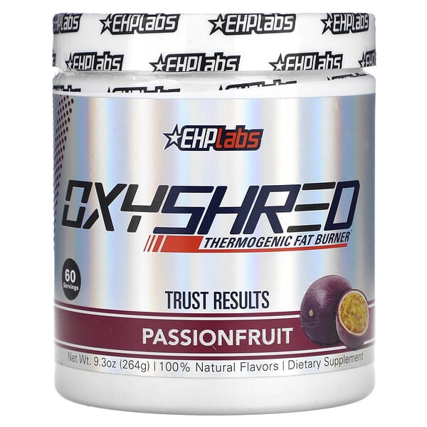 EHPlabs OxyShred Thermogenic Fat Burner Passionfruit 9,3 oz 264 g 858221007274