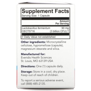 Thành phần vi chất của Elactia Breastfeeding Probiotic 30 Capsules 602359460308