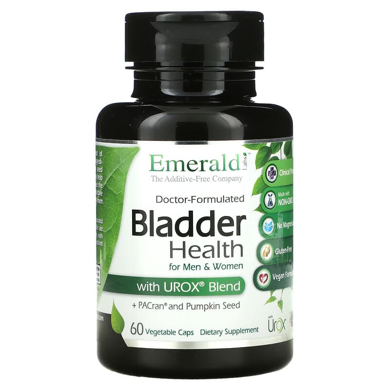 Viên uống sức khỏe bàng quang Emerald Laboratories cho nam & nữ với Urox Blend 60 viên thực vật 10 emerald laboratories bladder health for men women with urox blend 60 vegetable caps 112410 743650003648