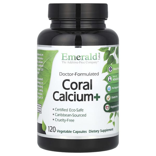 Emerald Laboratories Coral Calcium+ 120 viên chay 10 emerald laboratories coral calcium 120 vegetable capsules 129496 743650067817