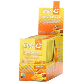 Thực phẩm bổ sung Ener-C Vitamin C Multivitamin Drink Mix Peach Mango 1.000 mg 30 Packets 0.3 oz (9.64 g) Each 873024001076