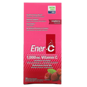 Thực phẩm bổ sung Ener-C Vitamin C Multivitamin Drink Mix Raspberry 30 Packets 9.8 oz (278.4 g) 873024001021