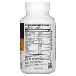 Thành phần vi chất của Enzymedica Digest Gold with ATPro 180 Capsules 670480202142