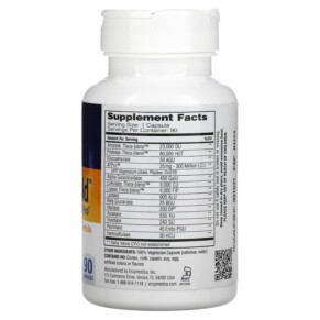 Viên uống Enzymedica Digest Gold với ATPro 90 viên nang 3 Thành phần vi chất của Enzymedica Digest Gold with ATPro 90 Capsules 670480202104