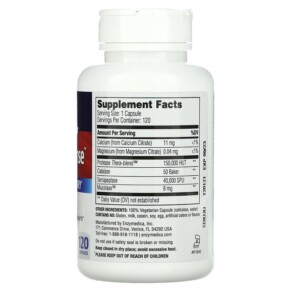 Enzymedica Enzyme Defense 120 viên nang 3 Thành phần vi chất của Enzymedica Enzyme Defense 120 Capsules 670480981405