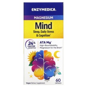 Thực phẩm bổ sung Enzymedica Magnesium Mind 60 Capsules 670480101193