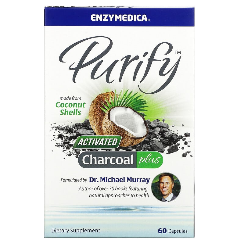 Enzymedica Purify Activated Charcoal Plus 60 viên nang 10 enzymedica purify activated charcoal plus 60 capsules 77136 670480100653