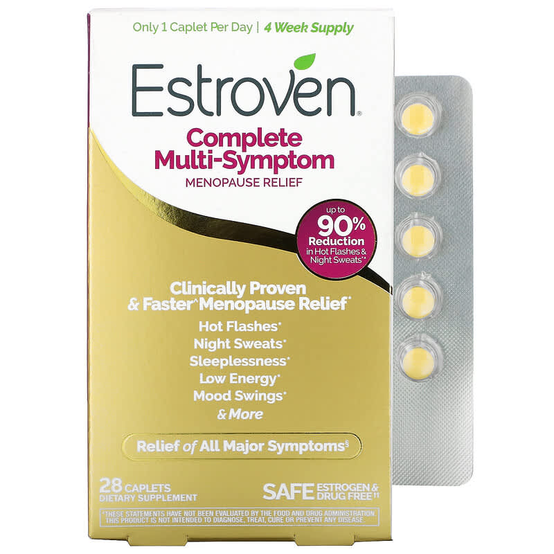Viên uống Estroven Complete Menopause Relief 28 viên chay hỗ trợ giảm triệu chứng mãn kinh 10 estroven complete menopause relief 28 vegetarian caplets 89774 092961040294