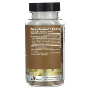 Thành phần vi chất của Eu Natural PURGE! Celery Seed & Tart Cherry 60 Vegetarian Capsules 855244008127