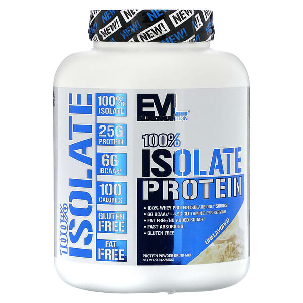 EVLution Nutrition 100% Isolate Protein không mùi vị 5 lbs 2.268 kg 818901029101