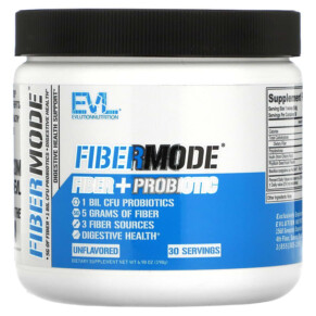 Thực phẩm bổ sung EVLution Nutrition FiberMode Fiber + Probiotic Unflavored 6.98 oz (198 g) 818901022300