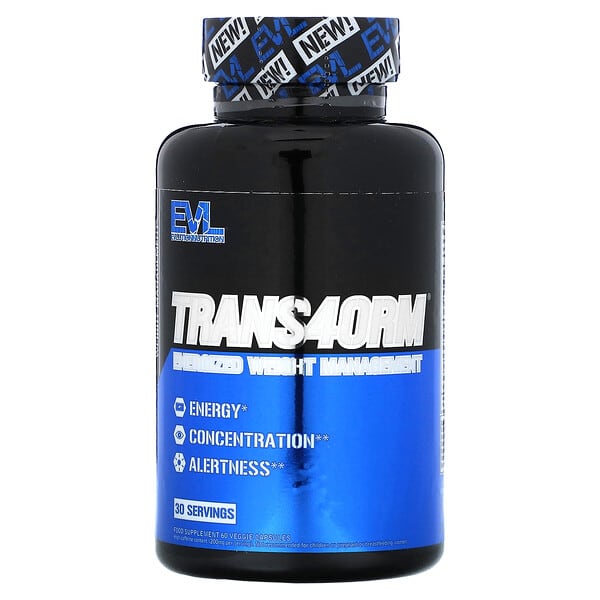 EVLution Nutrition Trans4orm Energized Weight Management 60 viên 818901028432