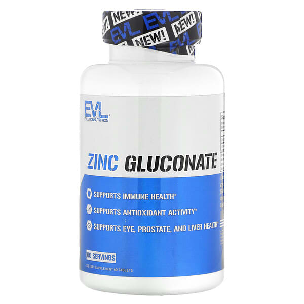 EVLution Nutrition Zinc Gluconate 60 viên 818901029224