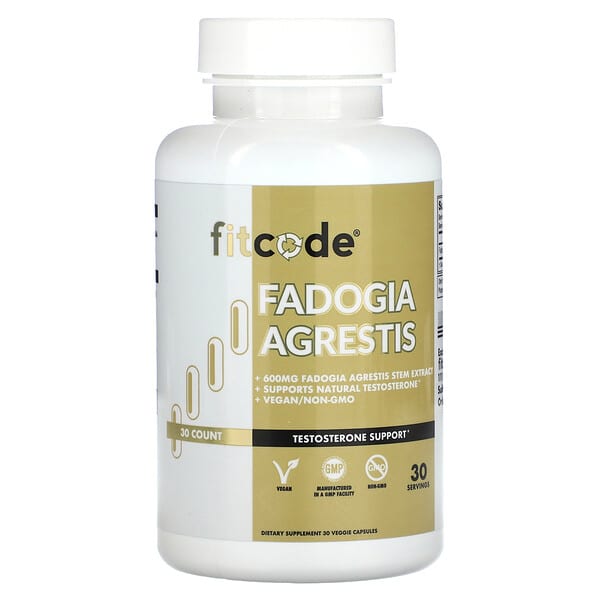 fitcode Fadogia Agrestis 600 mg 30 Count 10 fitcode fadogia agrestis 600 mg 30 count 128631 818901029323