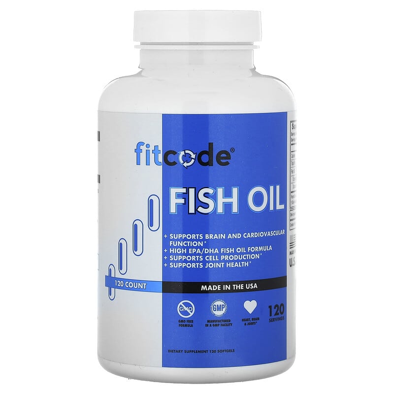 Viên uống dầu cá fitcode 120 viên 10 fitcode fish oil 120 softgels 138128 818901029682