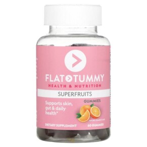 Thực phẩm bổ sung Flat Tummy Superfruits Natural Orange 60 Gummies 811909033200