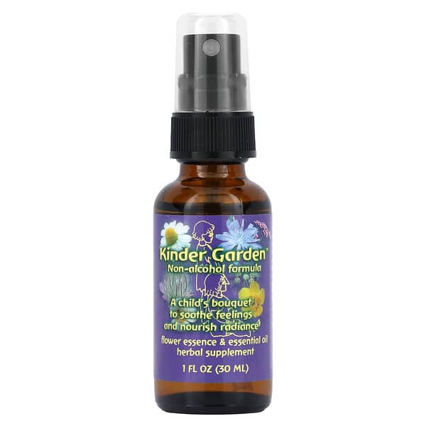 Flower Essence Services Kinder Garden Non-Alcohol Formula 1 oz 30 mL 10 flower essence services kinder garden non alcohol formula 1 oz 30 ml 121861 782932151233