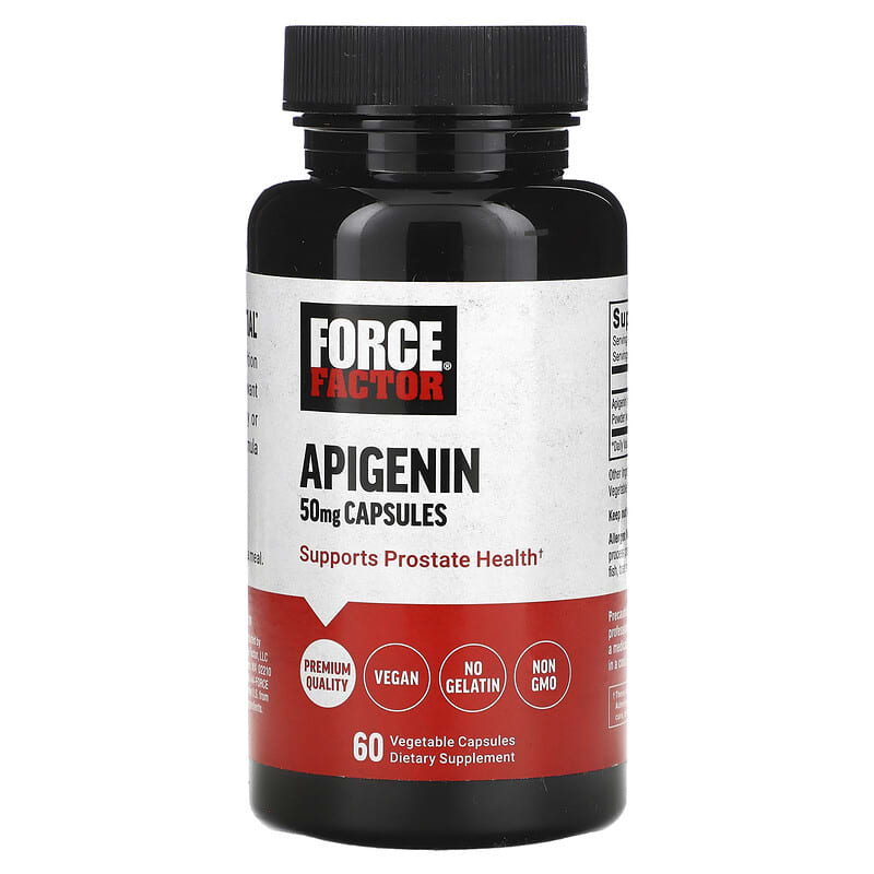 Viên uống Apigenin 50 mg 60 viên chay Force Factor 10 force factor apigenin 50 mg 60 vegetable capsules 135734 810126660220